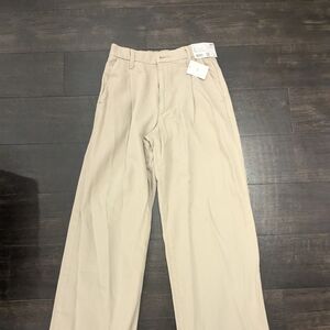 BNWT- XS uniqlo drapey denim pleated pants